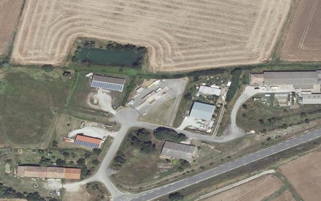 Vue aérienne — Déchetterie de Fanjeaux