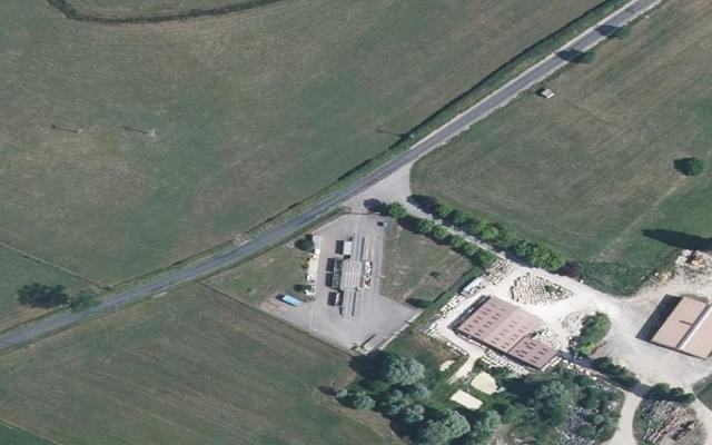 Vue aérienne — Déchetterie de Romain-sur-Meuse