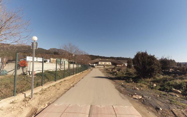 Vue depuis la rue — Déchetterie de Corte