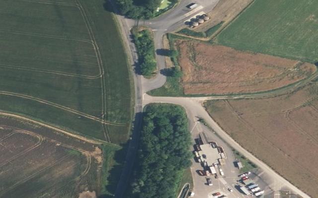 Vue aérienne — Déchetterie de Vermand
