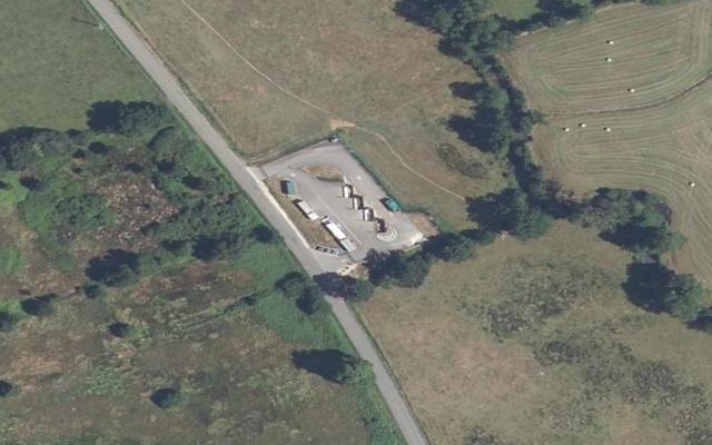 Vue aérienne — Déchetterie de Lonlay-l'Abbaye