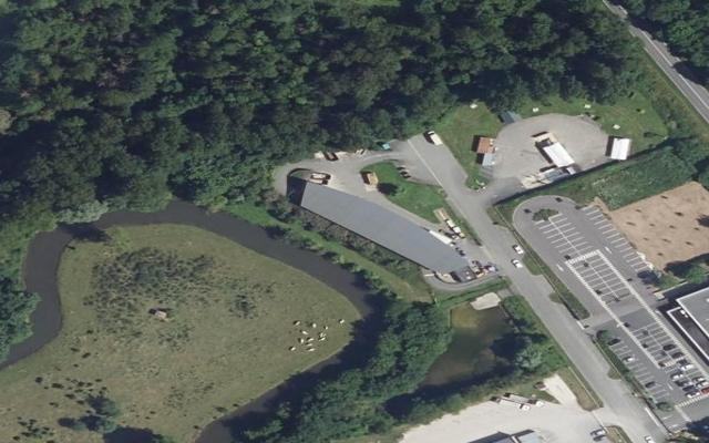 Vue aérienne — Déchetterie de Bury